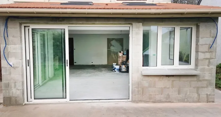 Chantier avec mur porteur ouvert à Fontenay-le-Fleury